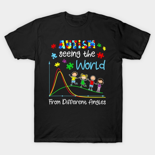 Autism Seeing World From Different Angles T-Shirt by hony.white